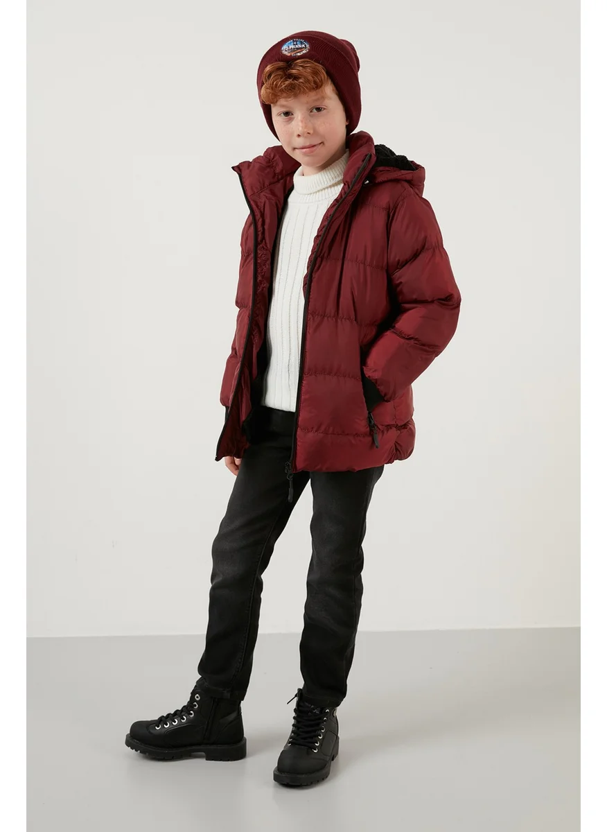 Lela Plush Lined Detachable Hooded Puffer Jacket Boy's JACKET 576220K