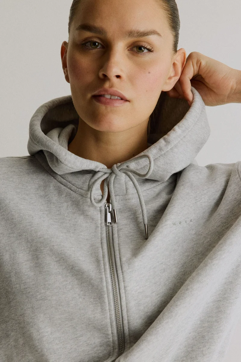H&M  Sports cropped zip-through hoodie for Women | Best Price UAE