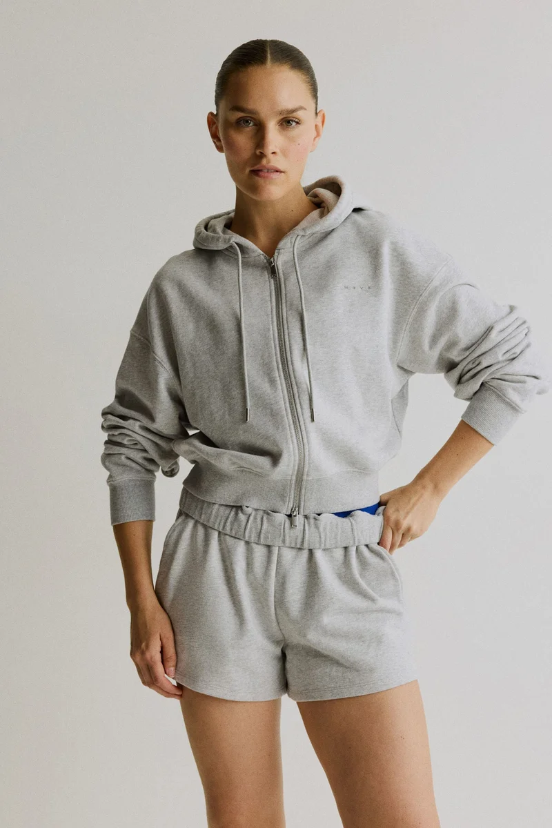 H&M  Sports cropped zip-through hoodie for Women | Best Price UAE