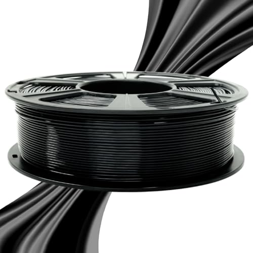 GIANTARM 3D Printer Filament, Silk Black Pla Filament, 1Kg(2.2lbs) Spool, 1.75mm Dimension Accuracy +/- 0.03mm, 3D Printing Filament - Image 2