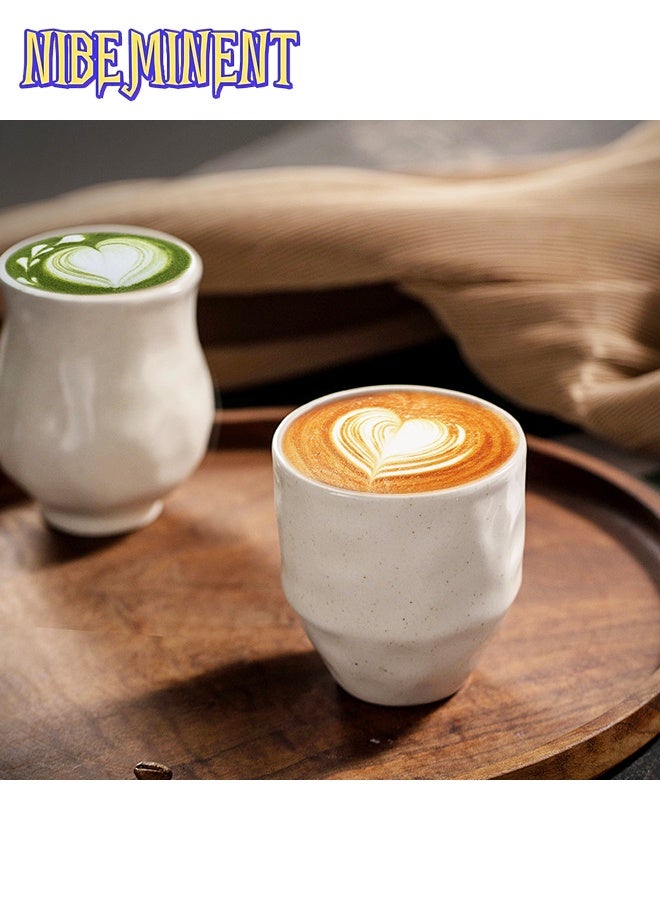 NIBEMINENT فنجان قهوة سيراميك بسيط كوب مكتب ماء إفطار حليب كوب كوكتيل - Image 4