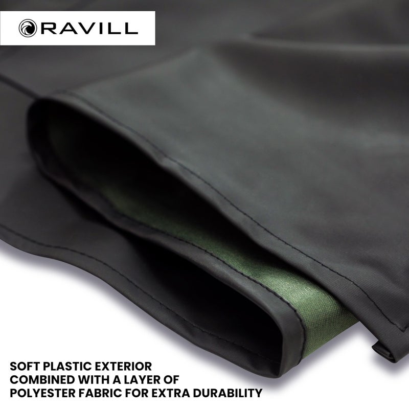Ravill Waterproof Apron For Men and Women - Black - 35" Multi Purpose Work Aprons for Dishwashing, Dog Grooming, Cleaning - Heavy Duty Plastic Dishwasher Apron - Perfect Water Resistant Kitchen Apron - Image 5