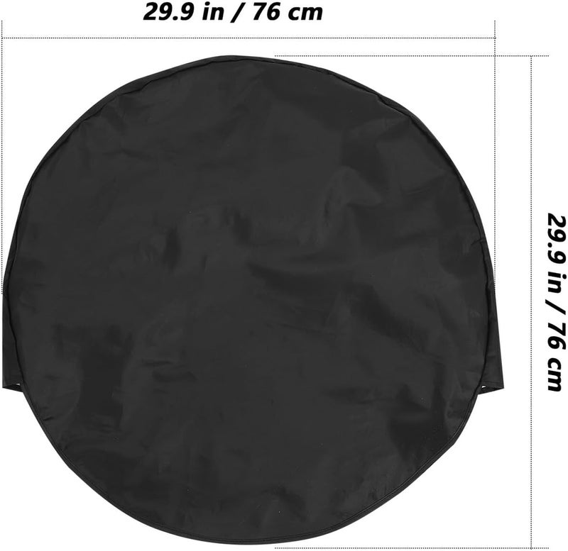Generic 4 Pcs Tire Covers for Rvs and Trailers Breathable Sun-Resistant Oxford Cloth Fits Wheels Lightweight Spare Wheel Storage Bag with Easy Drawstring Closure and Stylish Protection - Image 2