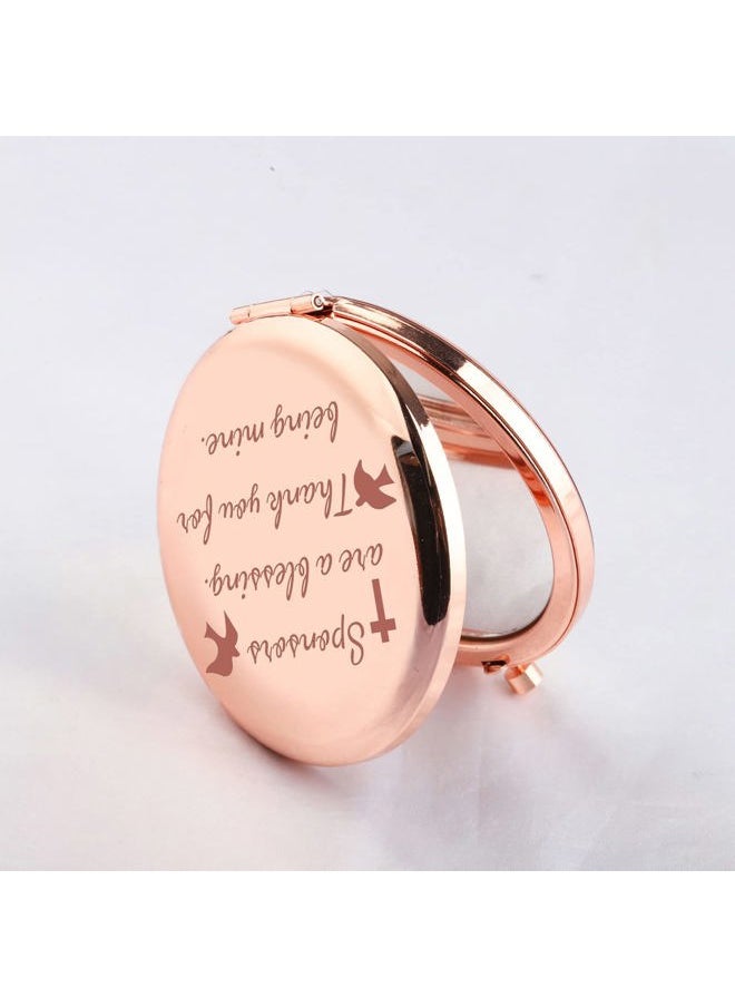 SEIRAA - Sponsor Appreciation Gift Compact Makeup Confirmation Sponsor Thank You Gift Catholic Mentor Makeup Mirror (Sponsor Mirror) - Image 1