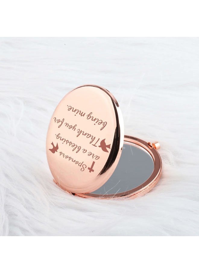 SEIRAA - Sponsor Appreciation Gift Compact Makeup Confirmation Sponsor Thank You Gift Catholic Mentor Makeup Mirror (Sponsor Mirror) - Image 1