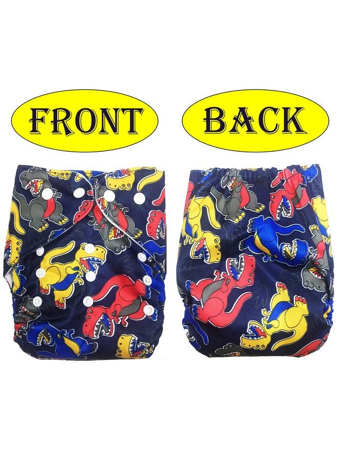 BabyMoon (Set Of 3 1 Cloth Diaper With 2 5Layesr Bamboo Insert) Premium Adjustable Reusable Washable Cloth Diaper For Baby - Image 3