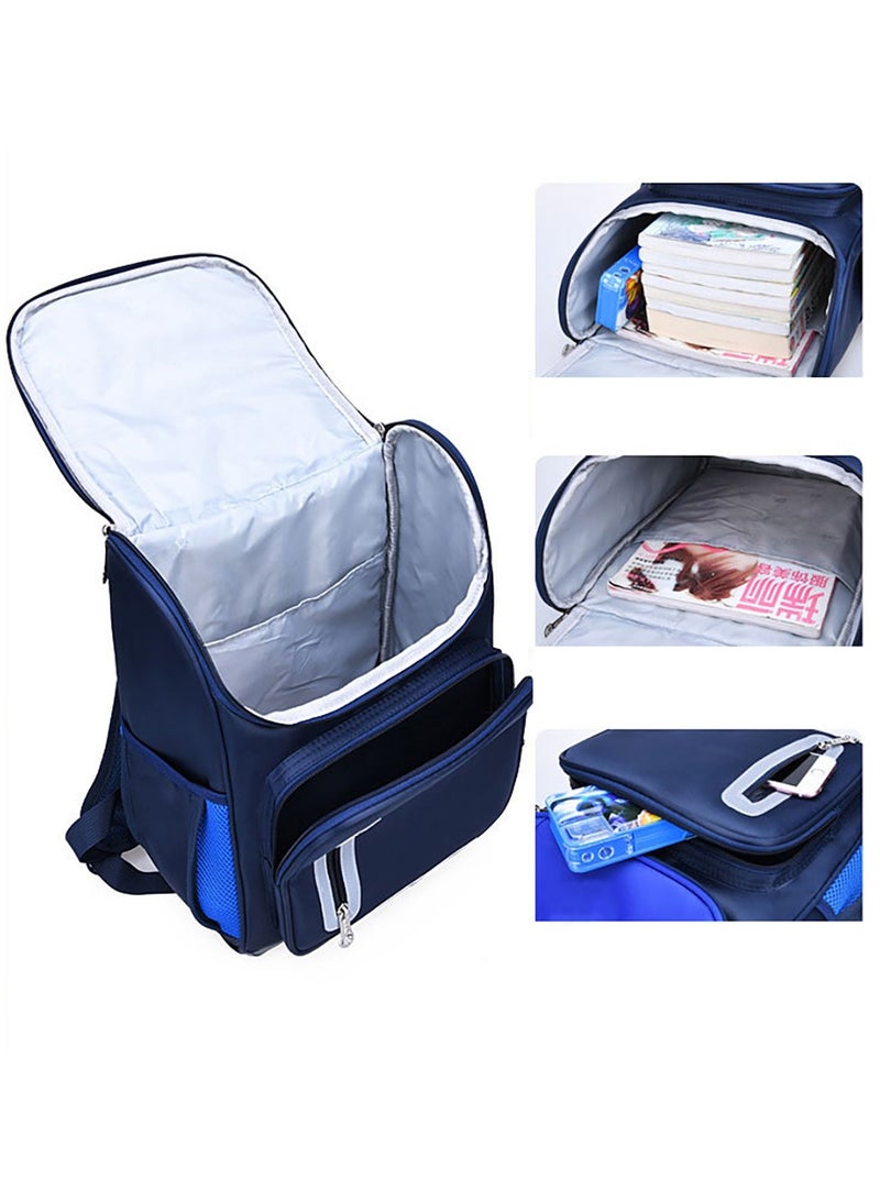 Eazy Kids حقيبة مدرسية مريحة - زرقاء - Image 3