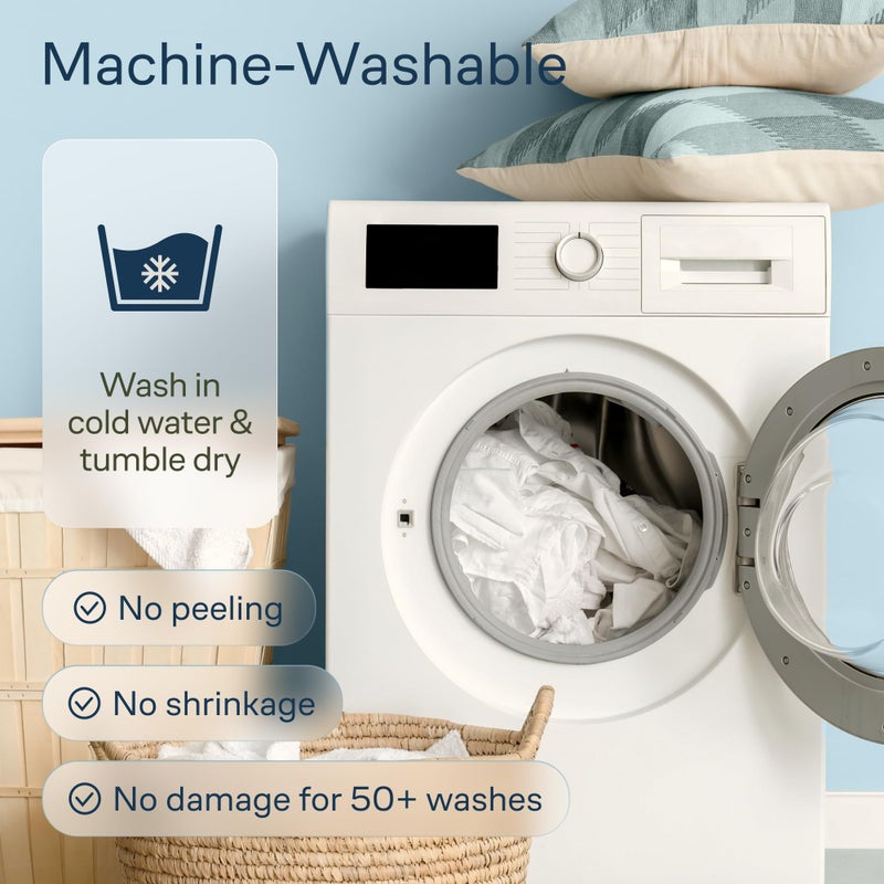 Niagara Sleep Solution Niagara Cooling Twin Mattress Topper - Pillow Top Mattress Cover Quilted Fitted Cooling Topper for Back Pain Deep Pocket Fits 20 Inches (39x75 Inches) - Image 5