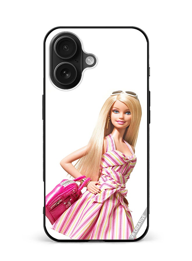 VR CREATIVE Protective Case Cover For Apple iPhone 16 Barbie Design Multicolour