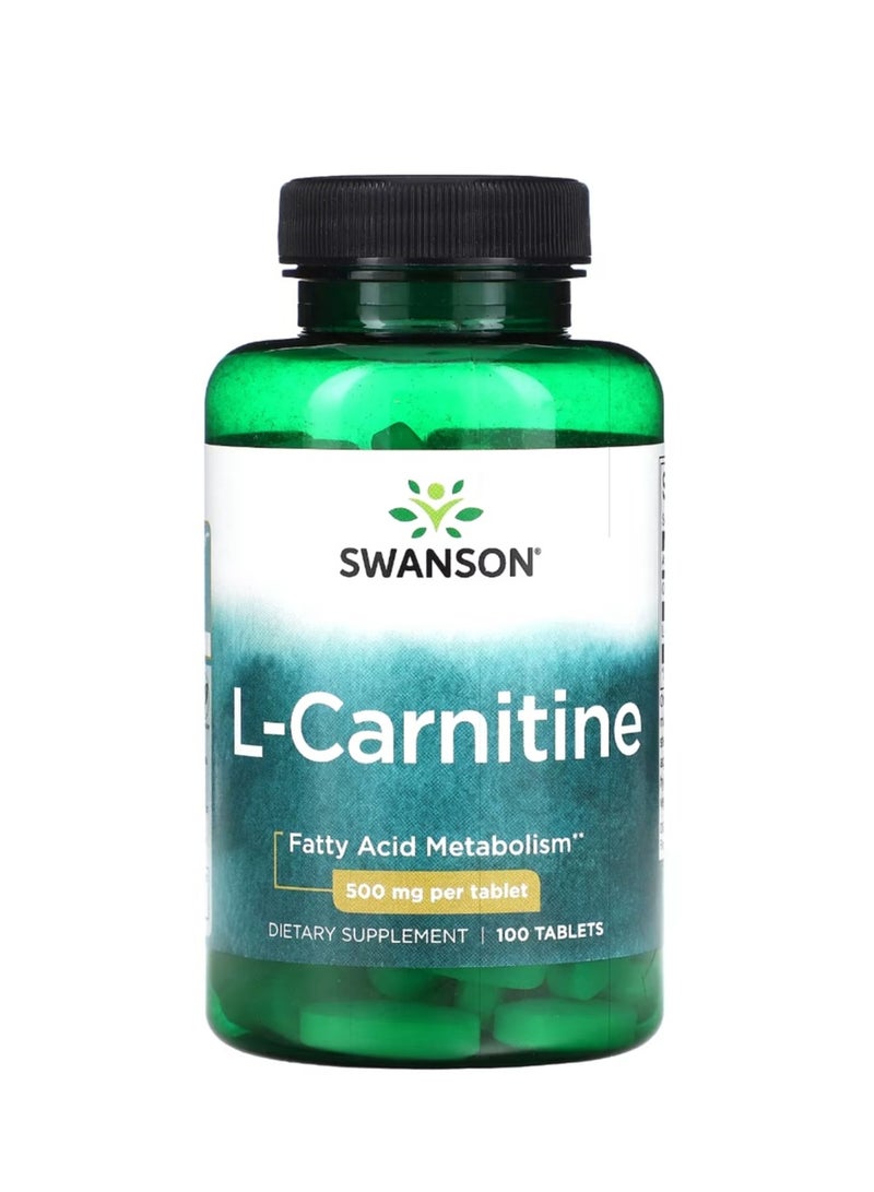 سوانسون ل-كارنيتين 500 مجم 100 قرص - Image 1