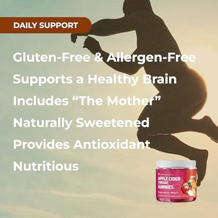 Youngevity Apple Cider Vinegar Gummies 500mg w/Raw ACV from The Mother, Detox Cleanse and Support Immunity, - 60 Gummy Vitamins - Image 4