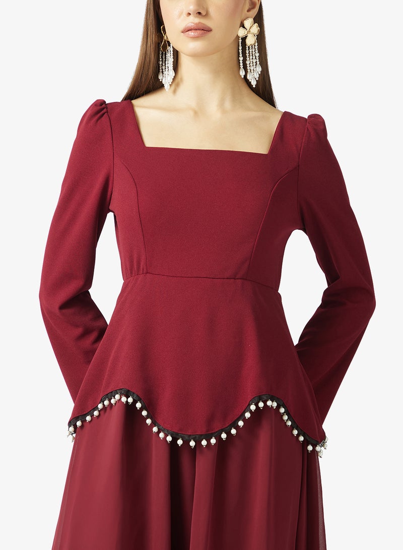Khizana Mock Peplum Dress - Image 3
