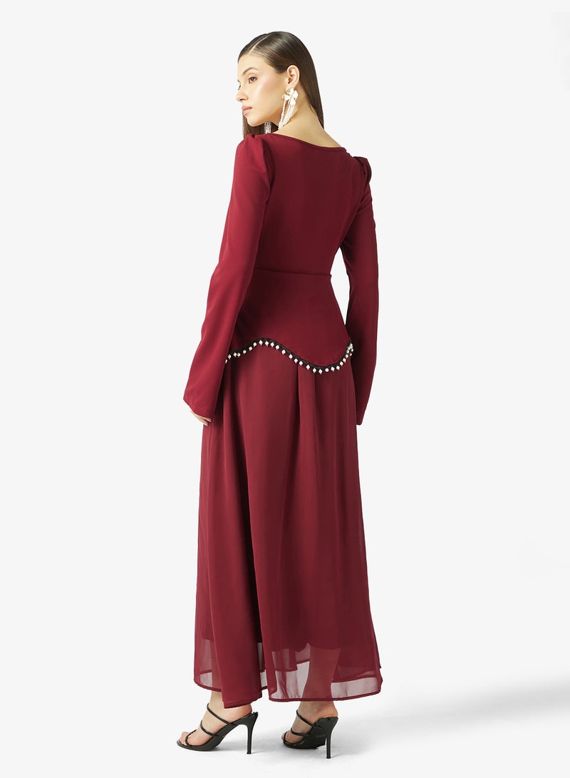 Khizana Mock Peplum Dress - Image 2