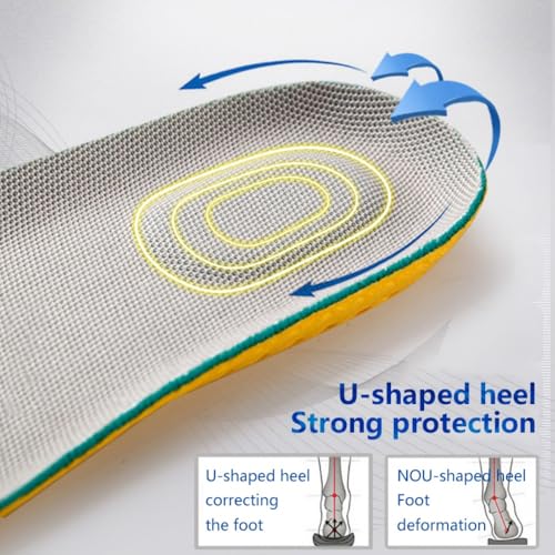 XINIFOOT 3 Pairs Elastic Shock Absorbing Shoe Insoles Breathable Honeycomb Sneaker Inserts Sports Shoe Insole Replacement Insoles for Men - Image 5