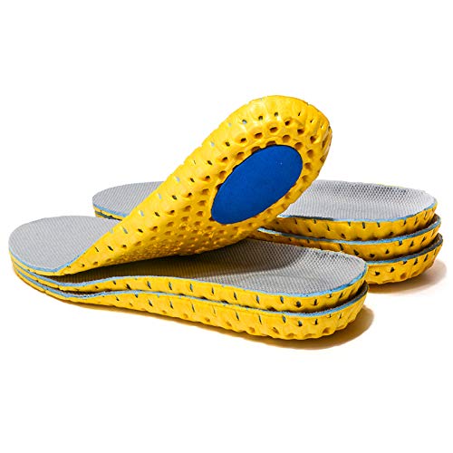 XINIFOOT 3 Pairs Elastic Shock Absorbing Shoe Insoles Breathable Honeycomb Sneaker Inserts Sports Shoe Insole Replacement Insoles for Men - Image 1