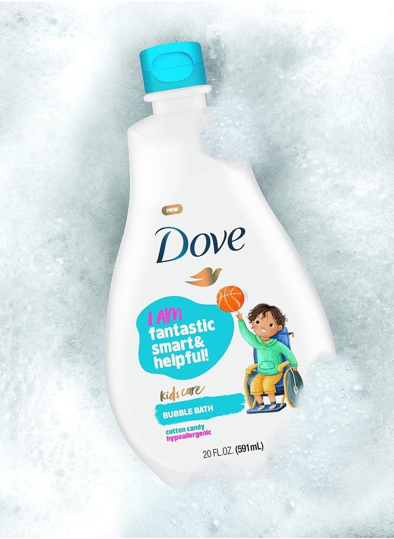 Dove - Dove Kids Care Bubble Bath for Kids Cotton Candy Hypoallergenic Formula 20 oz - Image 1