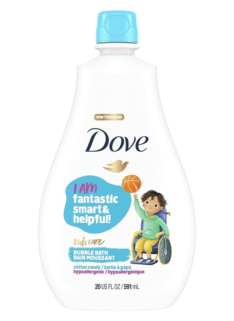 Dove - Dove Kids Care Bubble Bath for Kids Cotton Candy Hypoallergenic Formula 20 oz - Image 1
