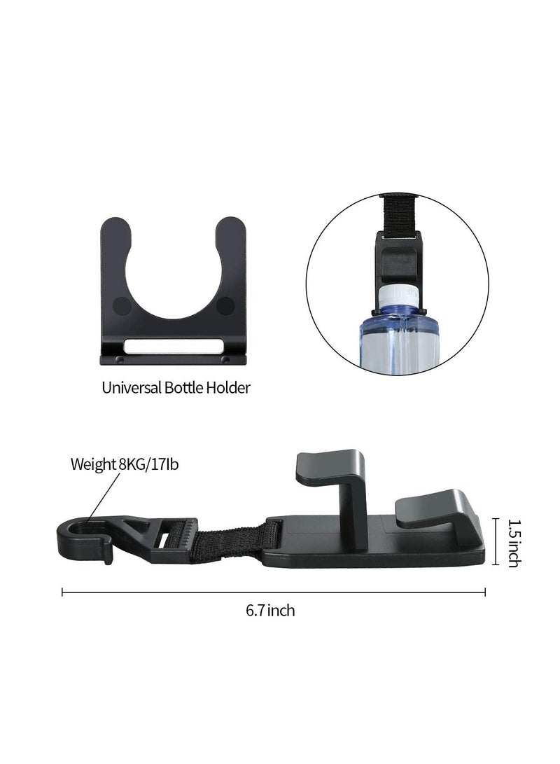 Excefore 4 Pack Car Seat Headrest Hook, Universal Vehicle Car Backseat Headrest Hanger Storage Organizer, Vehicle Strong and Durable Backseat Hanger for Handbag Purse Coat and Grocery Bag  - Image 4