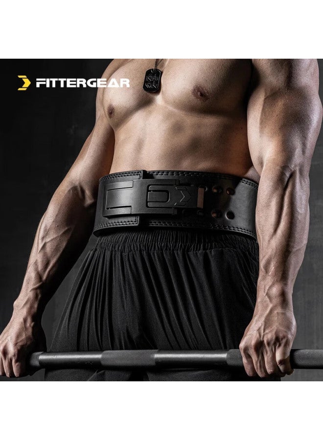 FITTERGEAR حزام تدريب القوة مع مشبك سريع الفتح لتمارين القرفصاء، والرفعات المميتة، وضغط الأثقال، ورفع الأثقال، ومعدات كمال الأجسام الواقية للرجال، ليس SBD - Image 2