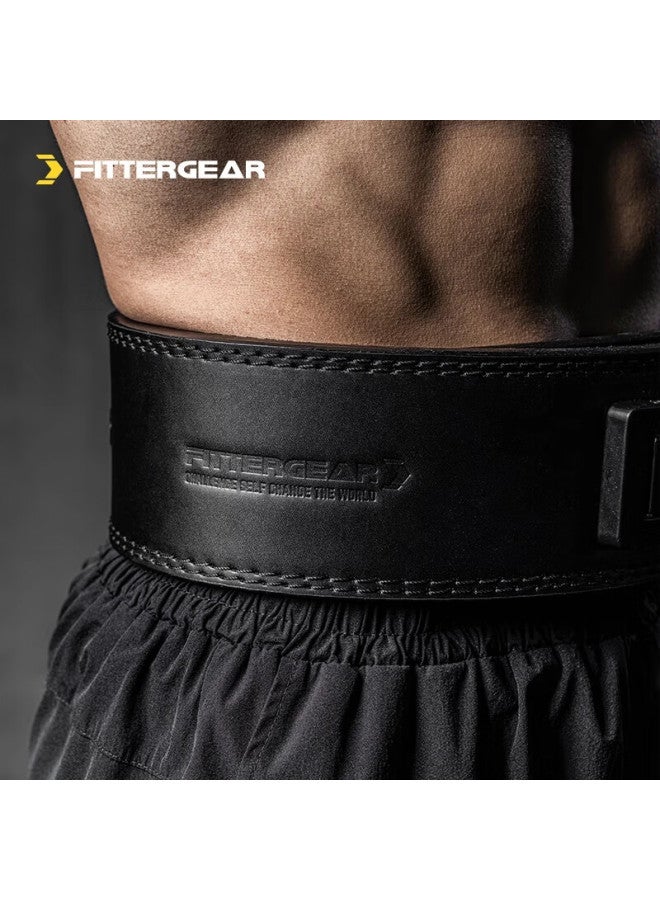 FITTERGEAR حزام تدريب القوة مع مشبك سريع الفتح لتمارين القرفصاء، والرفعات المميتة، وضغط الأثقال، ورفع الأثقال، ومعدات كمال الأجسام الواقية للرجال، ليس SBD - Image 3