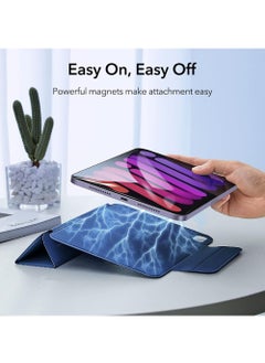 Rock Pow Magnetic Case For iPad Air 11 inch M3/M2 2025/2024 Gen iPad Air 11 Case/Case For iPad Air 5 10.9 inch 2022/Air 4 10.9 inch 2020 iPad Air 10.9 Case Slim Stand Convenient Magnetic Attachment Auto Sleep/Wake Slim Stand Cover for air 6th/air 7th 11inch 2025/2024,Air 5th/air 4th 10.9inch 2022/2020 Rebound Series  - Image 4