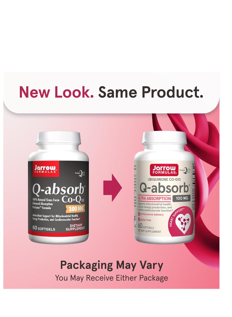 jarrow formulas Ubiquinol QH absorb 100mg 60 Softgels - Image 2