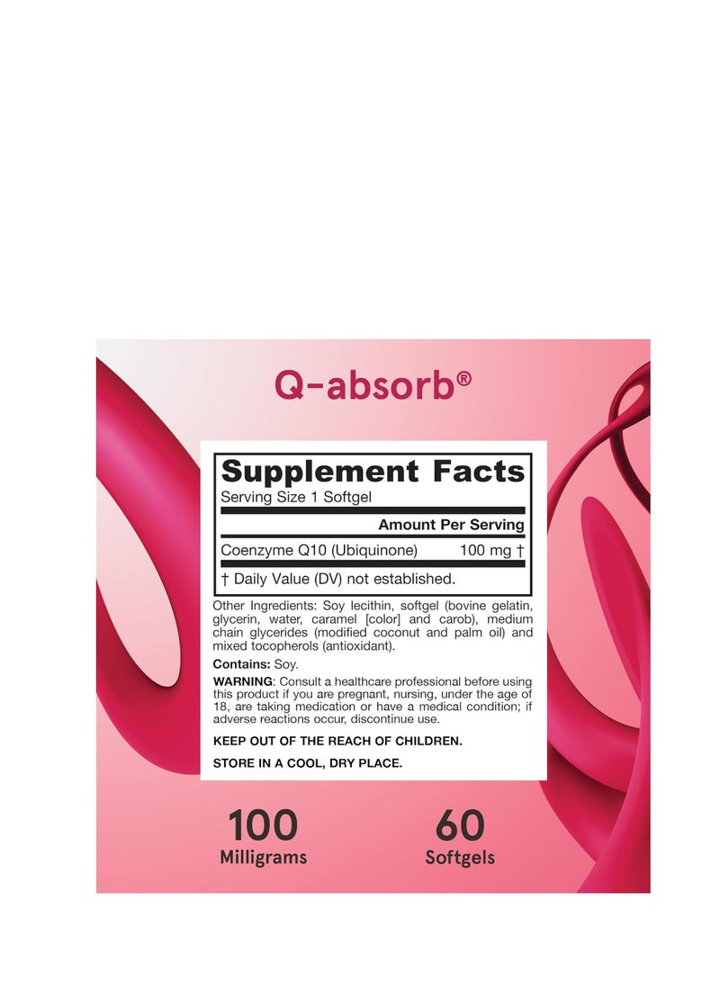 jarrow formulas Ubiquinol QH absorb 100mg 60 Softgels - Image 3