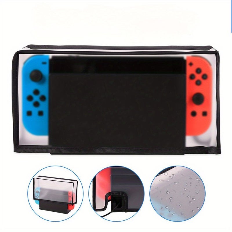 Protective Case for Switch And OLED Console Black Side With Mesh Screen Protector - Image 3