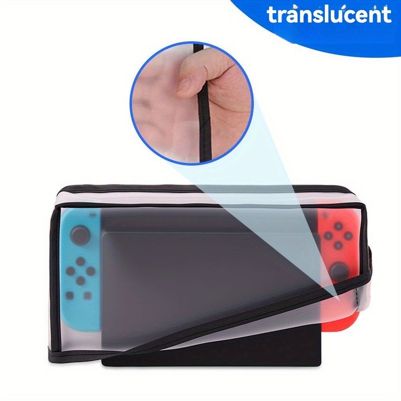 Protective Case for Switch And OLED Console Black Side With Mesh Screen Protector - Image 4