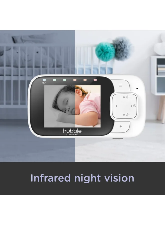 hubble connected Hubble Nursery 2.8 Inch View Glow Video Baby Monitor