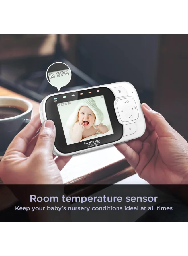 hubble connected Hubble Nursery 2.8 Inch View Glow Video Baby Monitor