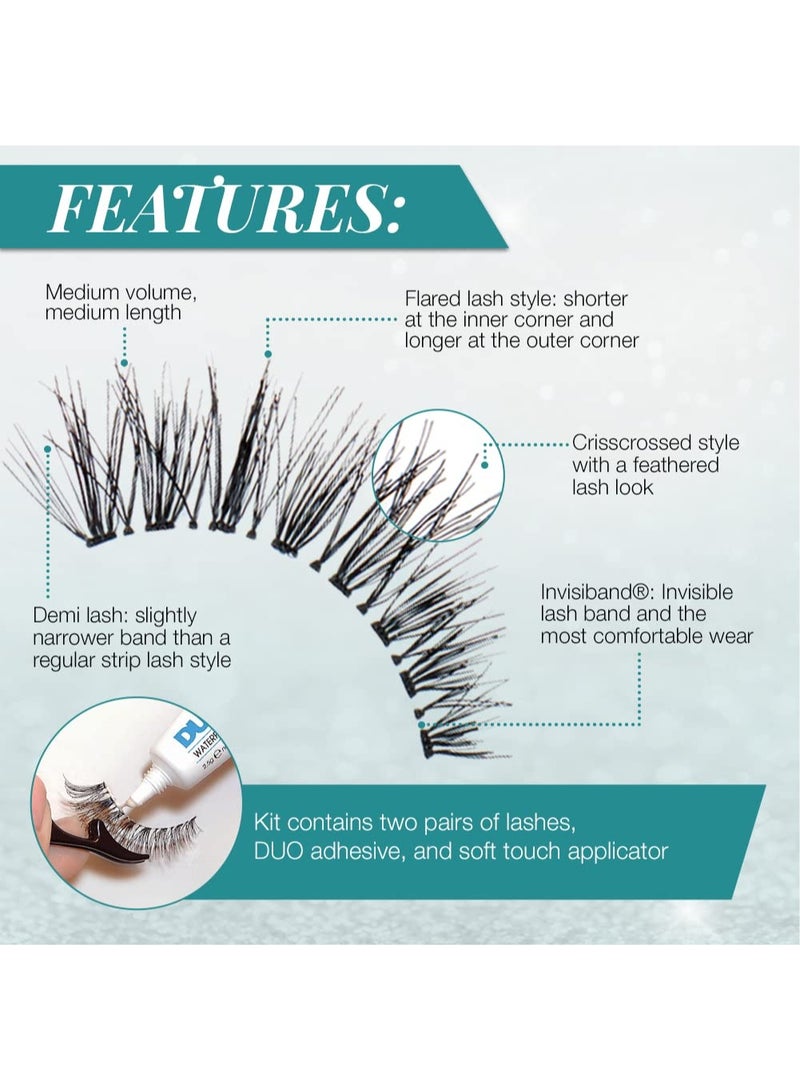 Ardell Natural Demi Black 120 False Lashes - Image 3