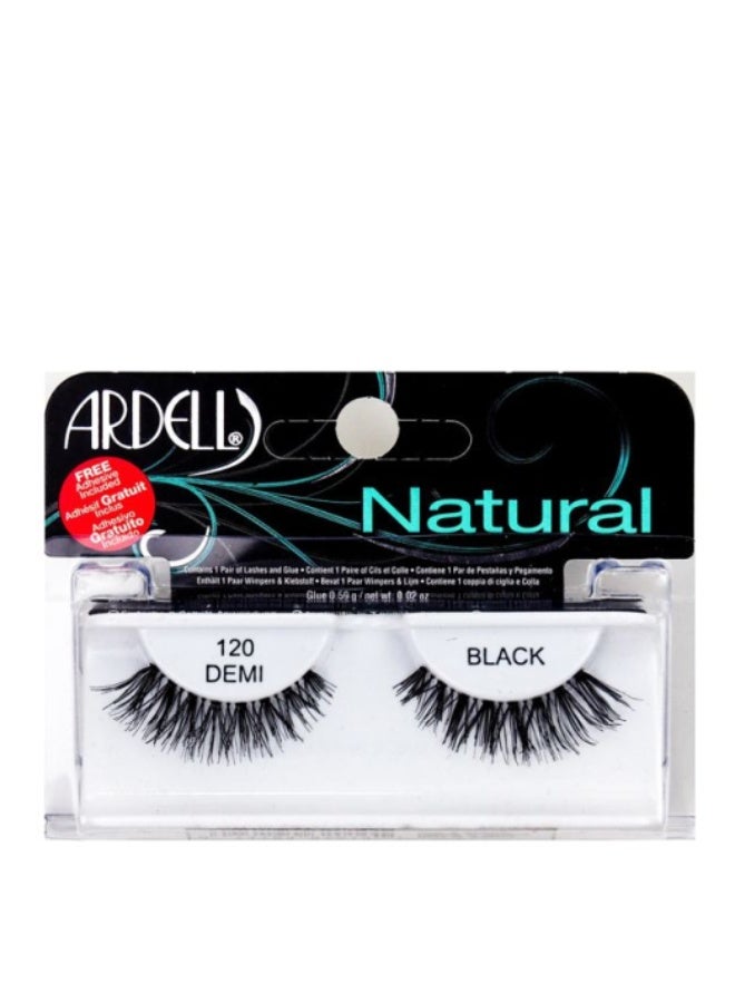 Ardell Natural Demi Black 120 False Lashes - Image 1