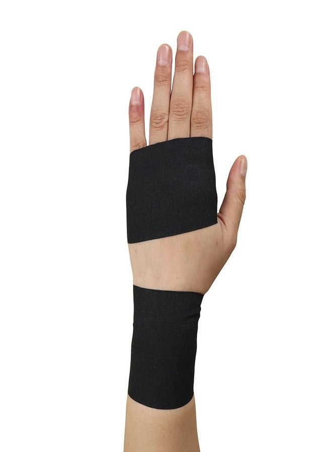 CAREUS شريط رياضي أسود من كيروس، 1.5 بوصة × 8 ياردات (عبوة من قطعتين، شريط تمارين) - Image 4