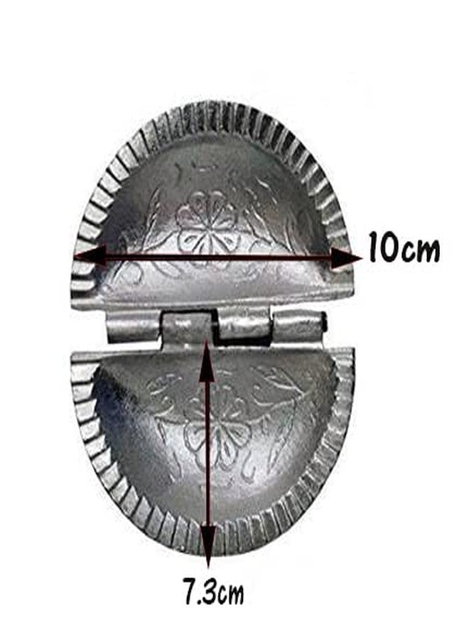 TOP TRICK Best Combo of Aluminium Kitchen Press with 5Blades/Noodles Press/Murukku Maker/Karampoosa giddalu & Aluminium Gujiya Karanji Dumpling Maker | Gujia Karjikai Mould Cutter-2 pcs - Image 5