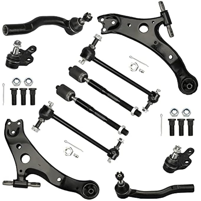 ريحني أذرع التحكم الأمامية السفلية قضبان تثبيت القضيب 20022003 تويوتا كامري 2002 2003 لأذرع التحكم السفلية لكزس ES300 مجموعة تعليق مفصل WB مجموعة 10 قطع - Image 1