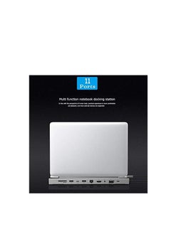 Generic USB C HUB, USB C Adapter 11 in 1 Dongle with 4K HDMI, VGA, Type C PD, USB3.0, RJ45 Ethernet, SD/TF Card Reader, 3.5mm AUX, Docking Station Compatible with MacBook Pro/Air, Other Type C Laptops Devices Grey  - Image 5