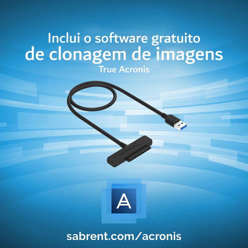 SABRENT SATA to USB Cable - USB 3.0 to 2.5â€ SATA I/II/III Hard Drive Adapter - External Converter for SSD/HDD Data Transfer (EC-SSHD) - Image 2