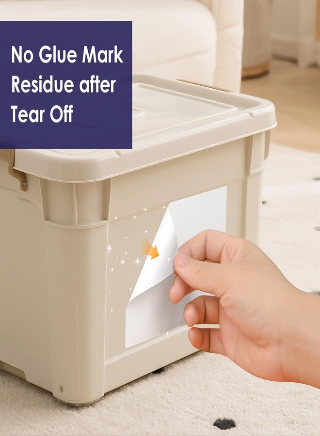 L LIKED 4"x6" Blank Removable Labels for Storage Bins, No Residue Handwritten Stickers for Boxes and Cases (150 Labels) - Image 4