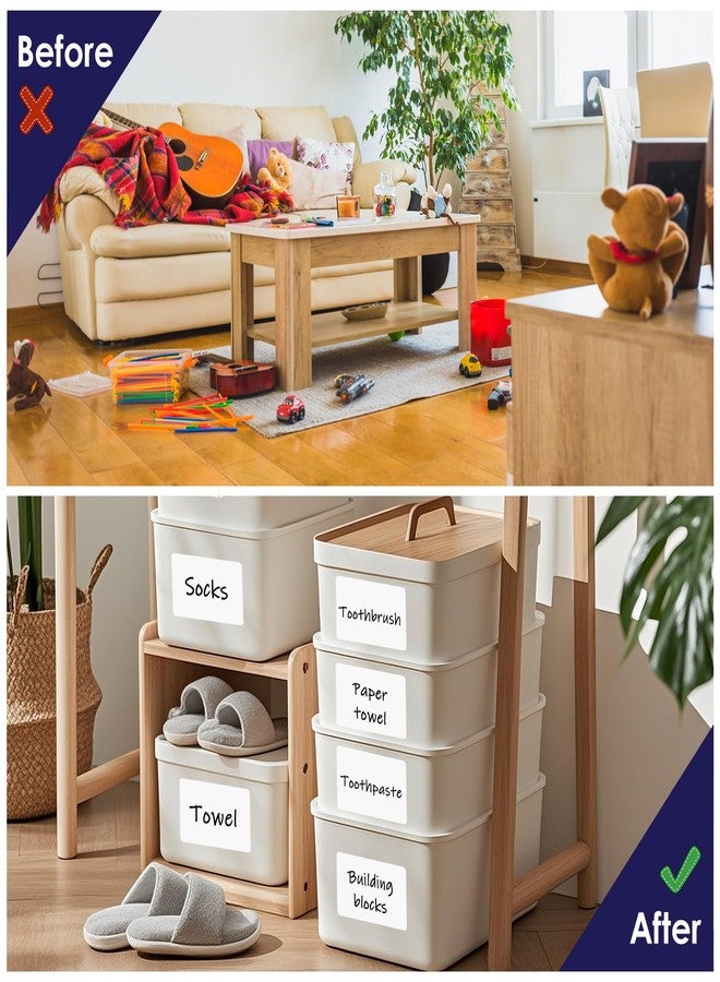 L LIKED 4"x6" Blank Removable Labels for Storage Bins, No Residue Handwritten Stickers for Boxes and Cases (150 Labels) - Image 5
