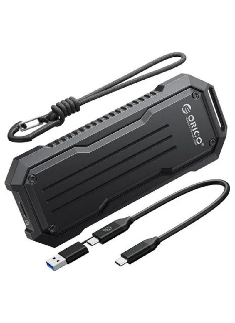 Orico ORICO External M.2 NVMe & SATA SSD Enclosure Adapter – USB-C 3.2 Gen 2, 10Gbps for NVMe, 6Gbps for NGFF SATA, Supports PCIe M-Key & B+M Key (2230/2242/2260/2280),NVMe Enclosure SSD Adapter, 10Gbps USB C 3.2 Gen2, Enclosure NVMe Reader Supports M and B&M Keys and Size 2230 /2242 /2260 /2280 SSDs, Thunderbolt 3 Compatible 2 T  - Image 1