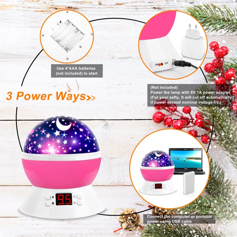 MOKOQI Unicorn Star Projector for Kids, 360Â° Rotating Night Light Lamp with Timer, Stars Ceiling Projection for Girls Room, Birthday Unicorn Gift for Girls Age 3-8, Bedroom Night Light for Kids - Image 5