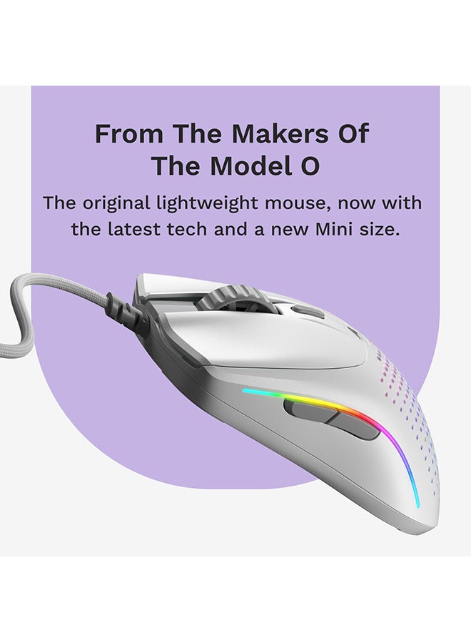 جلوريوس فأرة الألعاب السلكية الصغيرة Glorious Model O 2: خفيفة الوزن 49 جرام، مستشعر بصري 26K، تزامن الحركة، 80 مليون نقرة، 6 أزرار قابلة للبرمجة، فأرة لليد الصغيرة، FPS، MMO، MOBA، فأرة معركة رويال، بيضاء - Image 2