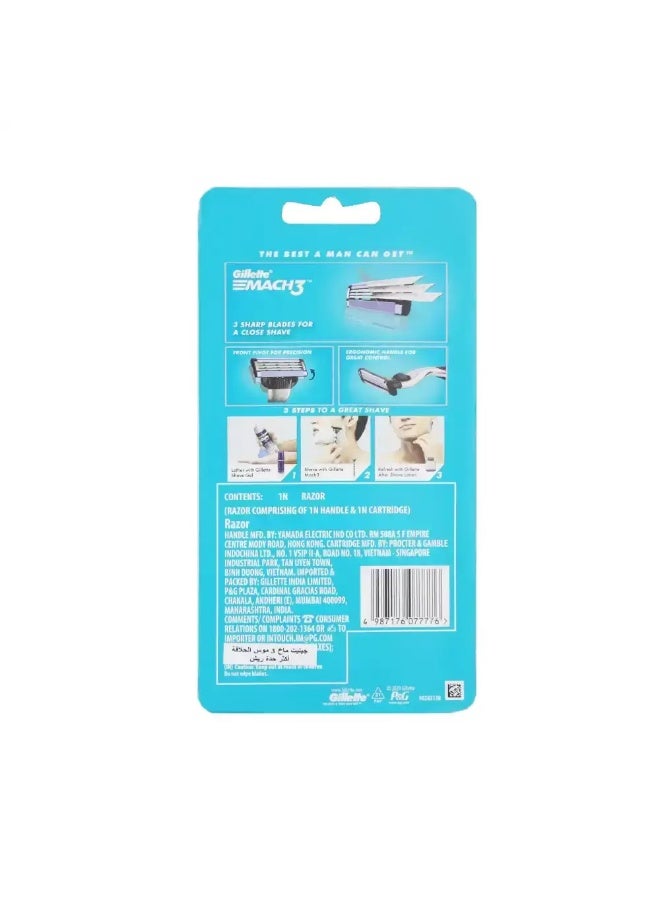 Gillette Mach3 Sharp Blade Razor- 1 Count - Image 2