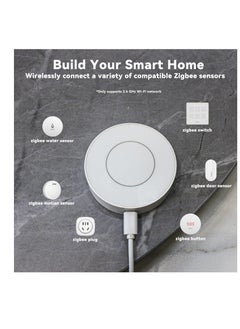 Excefore 3.0 Smart Home Hub, Supports for Zigbee Sevices Only, Works with Smart Life and Tuya App, Control and Multi-Device Management, Intelligent Bridge Wired Smart Home Gateway (White)  - Image 2