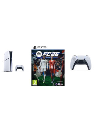 PlayStation 5 Disc Slim Console With Extra White Controller And FC 26 - (International Version) - view 2