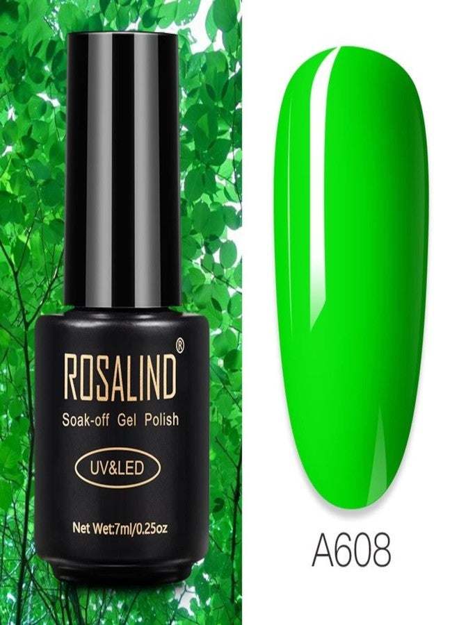 ROSALIND Gel Nail Polish UV LED Nail Polish Nail Manicure Long Lasting Nail Art Color Gel Need UV Lamp to Cure UV Gel Polish (7ml-A608) - Image 2