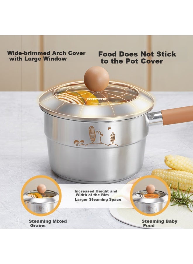 Supor 2-in Steaming And Cooking Baby Food Pot, Multi-functional Steamer And Cooker For Infants, Model Et18accs01 - Image 5