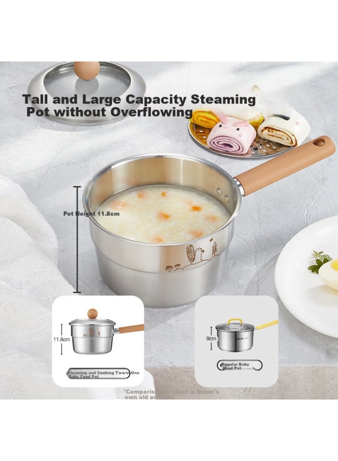 Supor 2-in Steaming And Cooking Baby Food Pot, Multi-functional Steamer And Cooker For Infants, Model Et18accs01 - Image 3