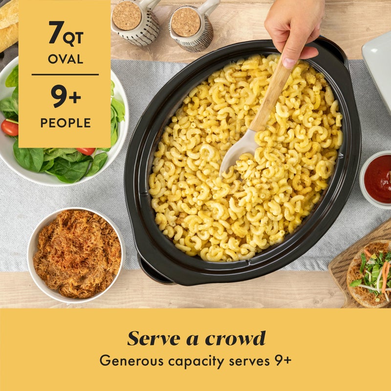 Crock-Pot طباخ بطيء يدوي سعة 7 كوارت من كروك-بوت، ستانلس ستيل (SCV700-S-BR)، أدوات طهي متعددة الاستخدامات للعائلات الكبيرة أو الترفيه - Image 2